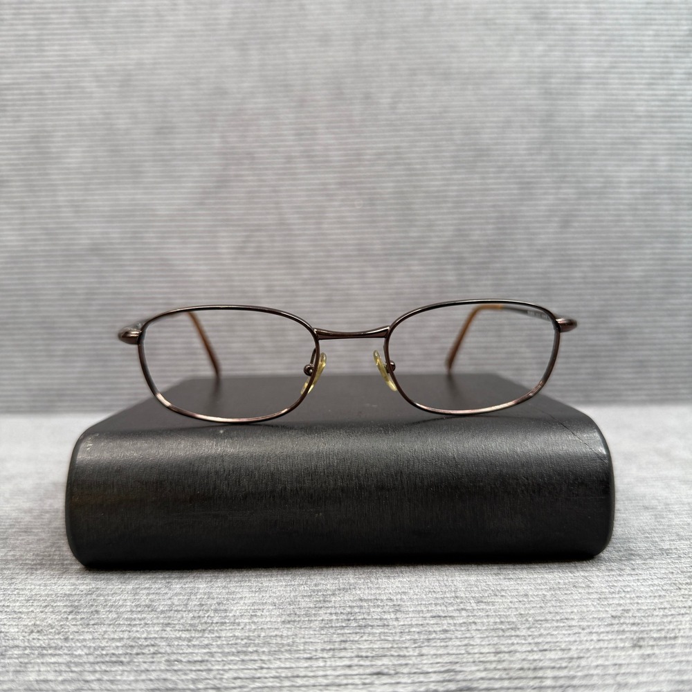Ray-Ban RB 6018 2511 Brown Oval Metal Eyeglasses Frames Made in Italy 50-19-135